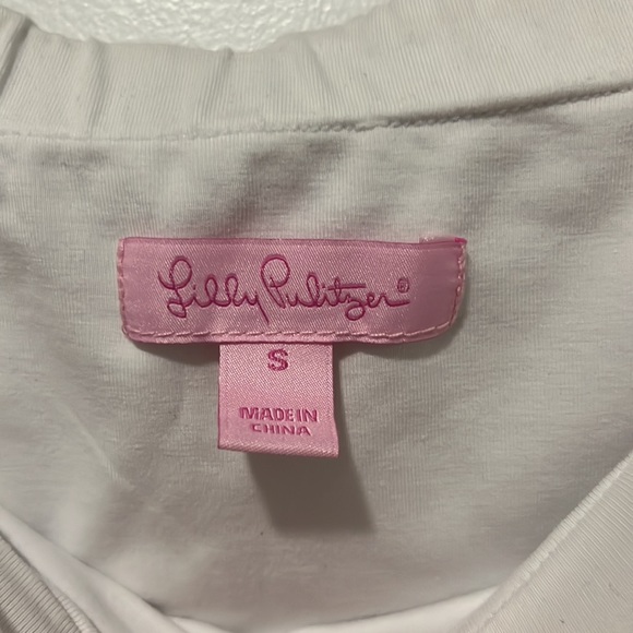 Pink and white Lilly Pulitzer mini dress - Picture 3 of 3